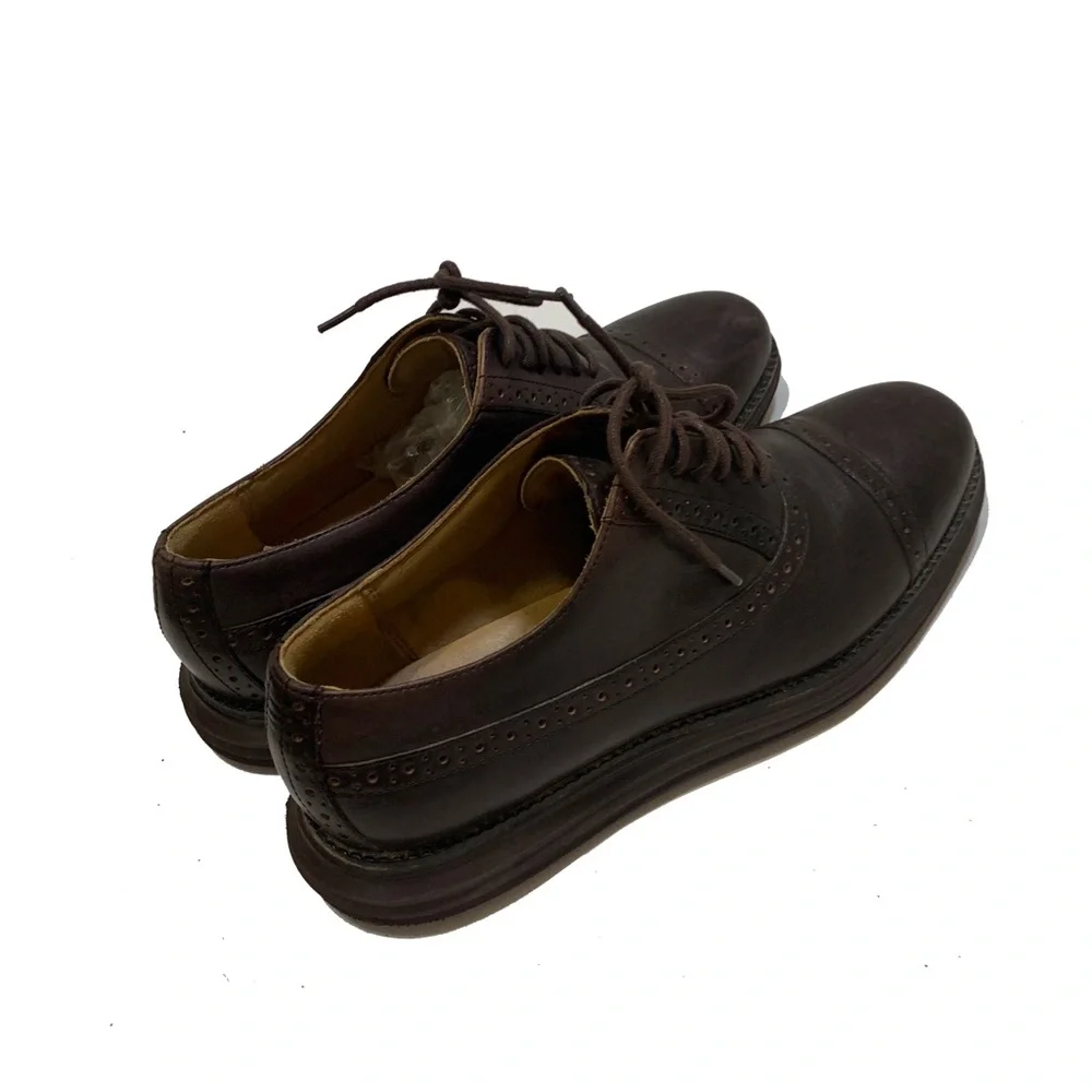 8.5 /  Cole Haan Lunargrand Oxfords brown shoes